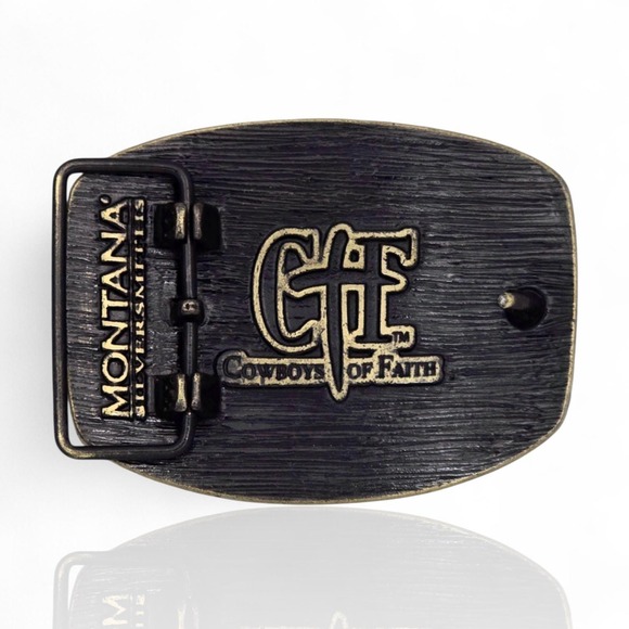 Montana Silversmiths Cowboys‎ Of Faith Heritage Flag Buckle Retail $50 - NEW - Picture 5 of 7